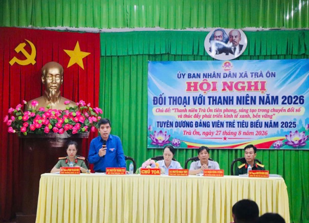  Ủy ban nhân xã Trà Ôn tổ chức hội nghị đối thoại với Thanh niên năm 2026
