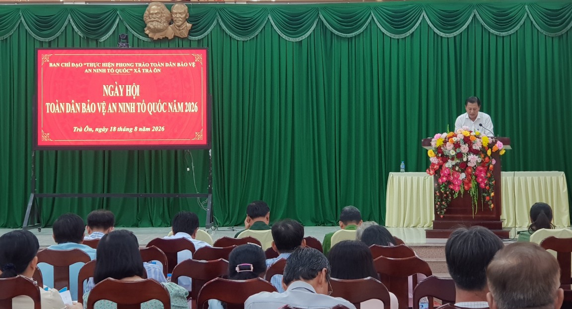 Trà Ôn tổ chức Ngày hội Toàn dân bảo vệ an ninh Tổ quốc năm 2026