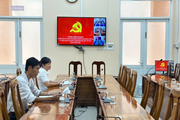 Trà Ôn tham dự Hội nghị tập huấn rà soát, làm sạch, chuẩn hóa dữ liệu tổ chức đảng, đảng viên
