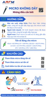 Không sản xuất, nhập khẩu, kinh doanh và sử dụng micro không dây sai quy định