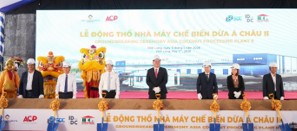 Vĩnh Long: Lễ động thổ xây dựng Nhà máy Chế biến dừa Á Châu II